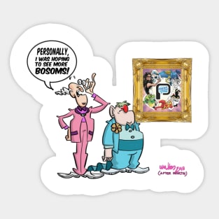 Panel to Panel: “...see more bosoms!” Sticker